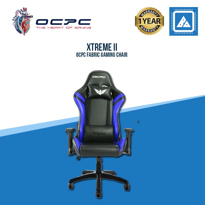 OCPC XT II FABRIC GAMING CHAIR /METAL BASE/2D ARMREST GRAY WHITE| BLACK BLUE| BLACK RED| BLACK WHITE OCPC XT II FABRIC GAMING CHAIR /METAL BASE/2D ARMREST GRAY WHITE| BLACK BLUE| BLACK RED| BLACK WHITE